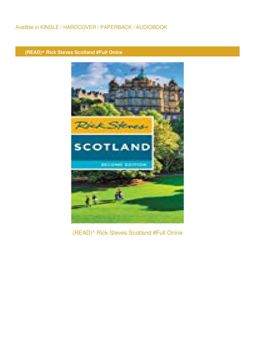 !PDF Rick Steves Scotland ^BOOK Rick Steves