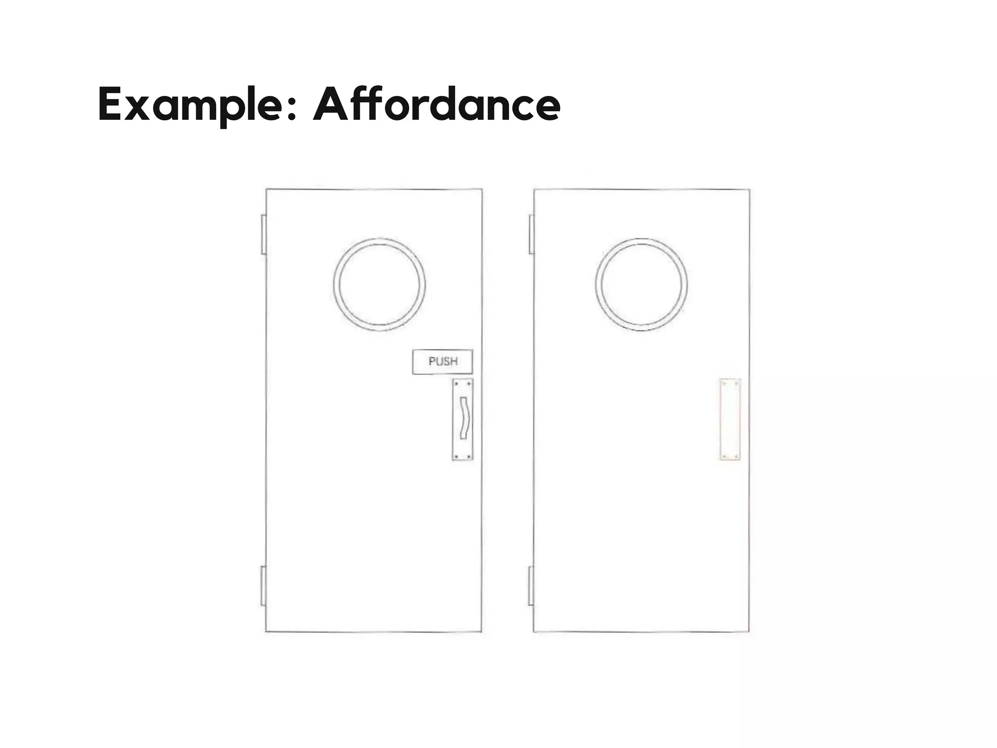 Example: Aﬀordance
 