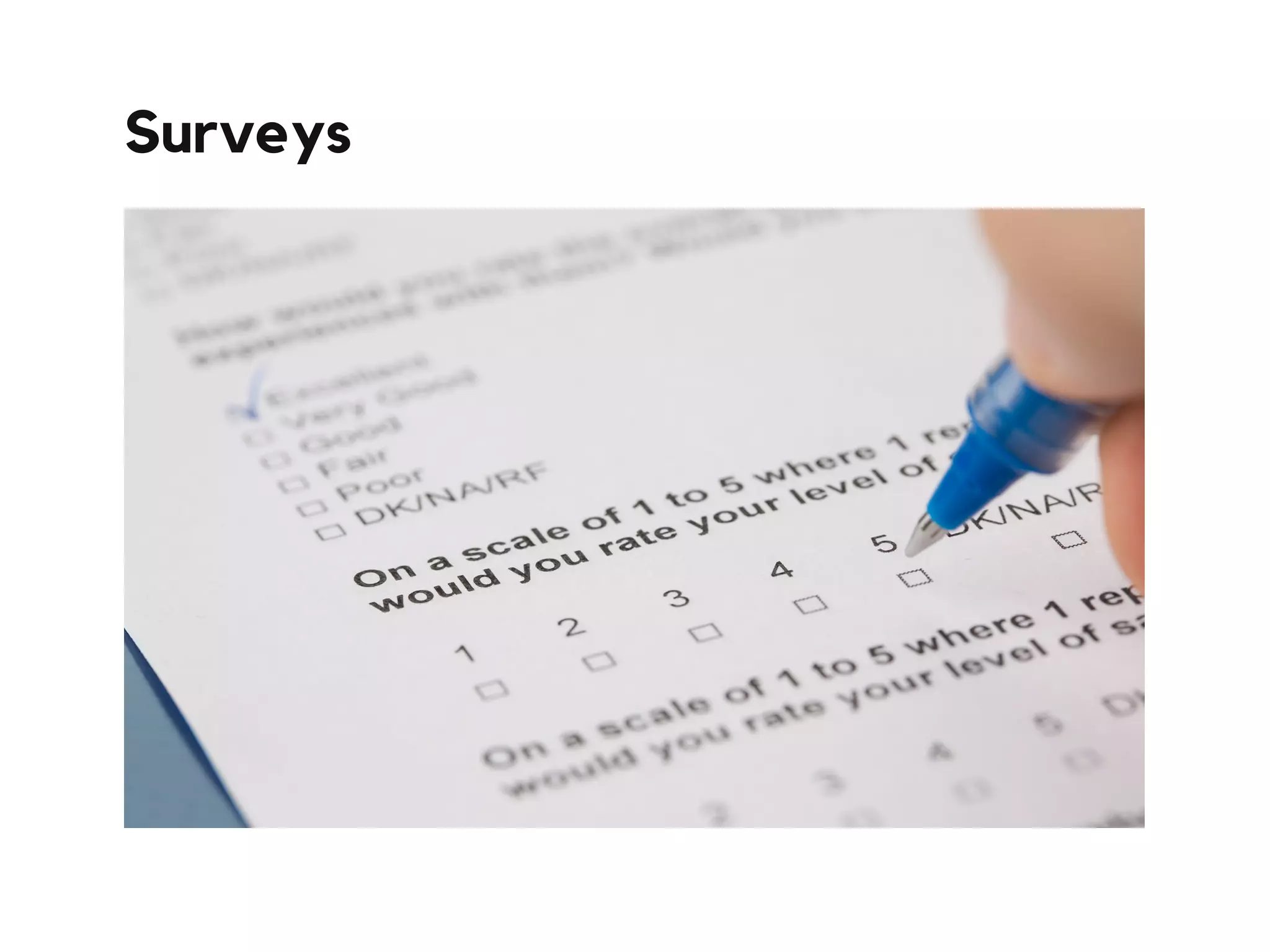 Surveys
 