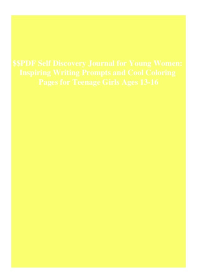 Pdf Self Discovery Journal For Young Women Inspiring Writing Prompt
