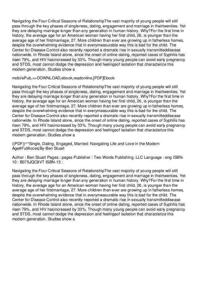 ((PDF))^^Single, Dating, Engaged, Married: Navigating Life and Love in 