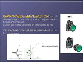 P
L
a
Á
r
a
MP
s
e
A
ñ
R
a
l
i
A
z
a
S
rD
e
lE
es
S
t
a
E
d
Ñ
oA
d
L
eI
Z
u
n
AC
c
o
I
n
Ó
t
a
N
c
t
o
r
,con ello
conseguimos en un vistazo si una máquina, está en
funcionamiento o no.
Suelen ser pilotos ubicados en las puertas de los
c
S
u
i
e
a
m
d
r
p
o
r
s
ee
s
l
e
é
c
t
r
o
i
c
n
o
e
s
c
,
ta
o
nbe
a
n
l
i
z
p
a
a
s
rl
a
u
l
e
m
l
o
i
n
o
c
o
s
a
n
sl.asbobinas de
los contactores.
 