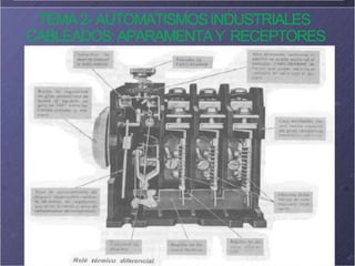 TEMA2- AUTOMATISMOSINDUSTRIALES
CABLEADOS:APARAMENTAY RECEPTORES
 