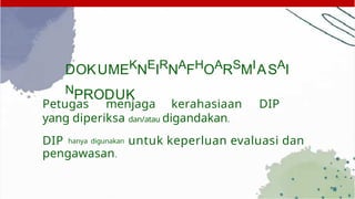 Tatacara Penyusunan Dok Informasi Produk | PPTX