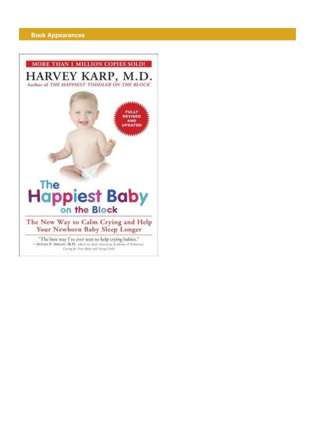 !PDF The Happiest Baby on the Block The New Way to Calm Crying and