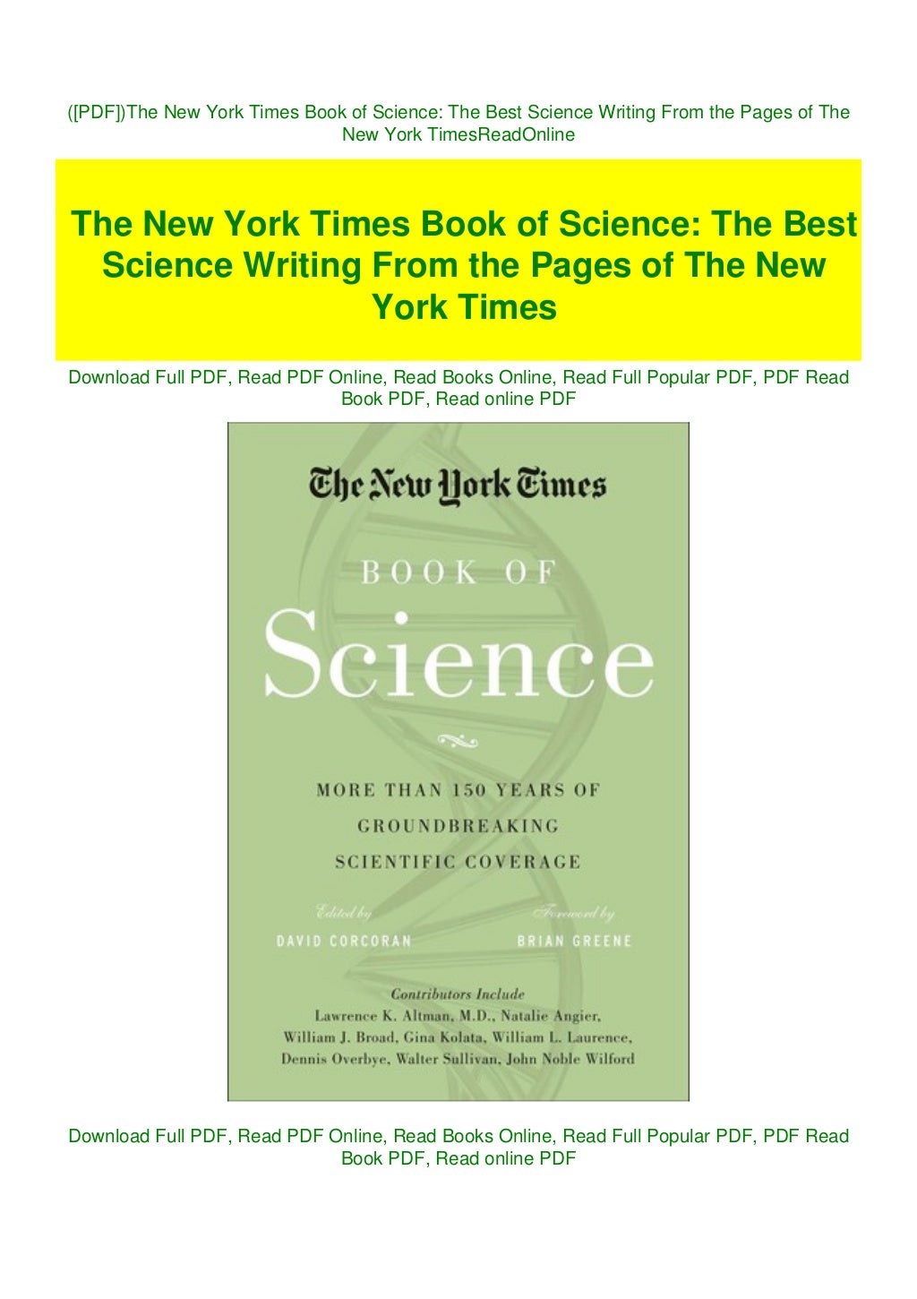 science articles new york times