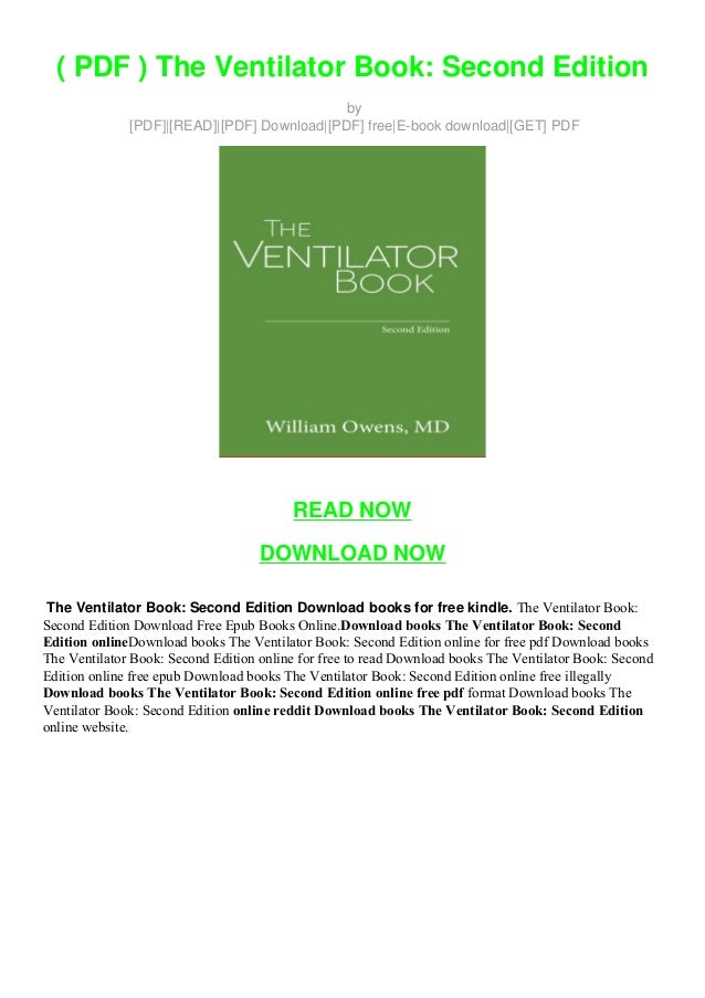 ( PDF ) The Ventilator Book Second Edition