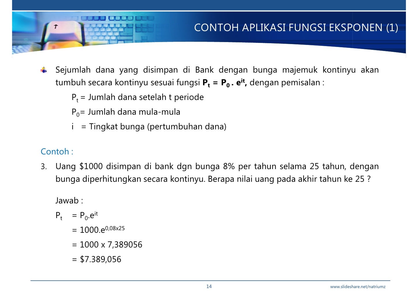 Bmath w4 Fungsi Eksponensial & Logaritma Bmath w4 Fungsi Eksponensial & Logaritma