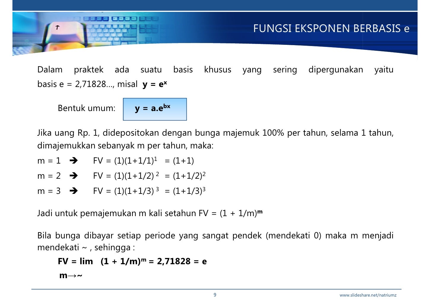 Bmath w4 Fungsi Eksponensial & Logaritma Bmath w4 Fungsi Eksponensial & Logaritma