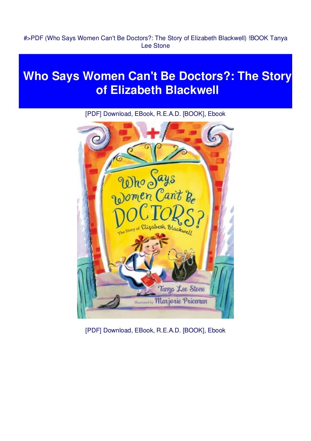 Who Says Women Can