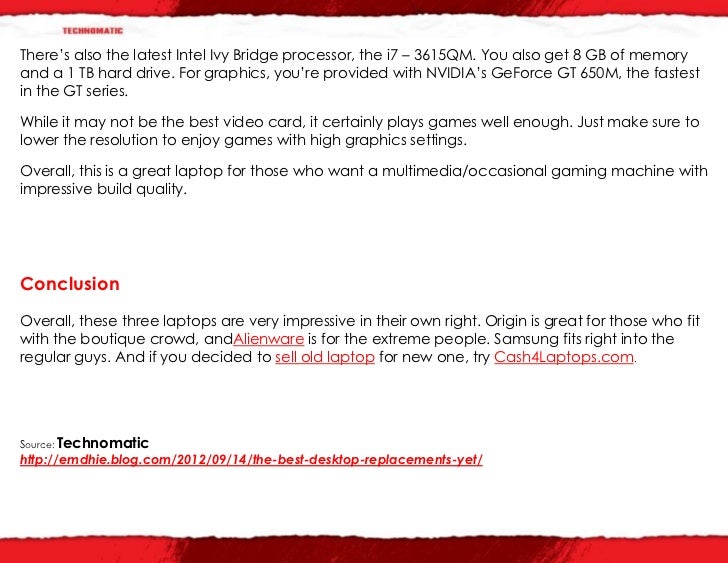 The Best Desktop Replacements Yet