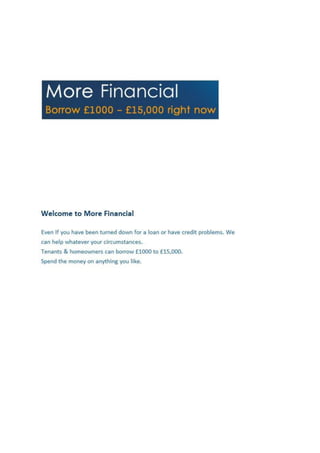 More Financial Ltd - Document of More Financial Ltd