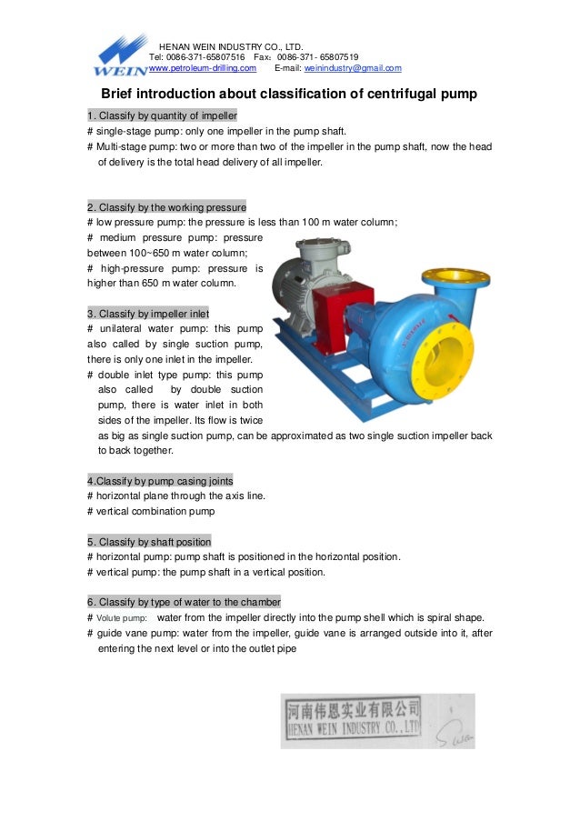 Types of pumps and their working principles pdf
