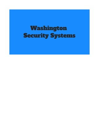 Washington Security System