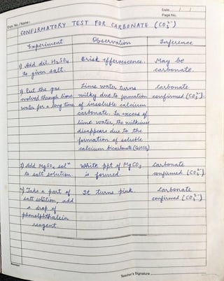 Chemistry Practicals Class 11 Part 1 Pdf Pdf