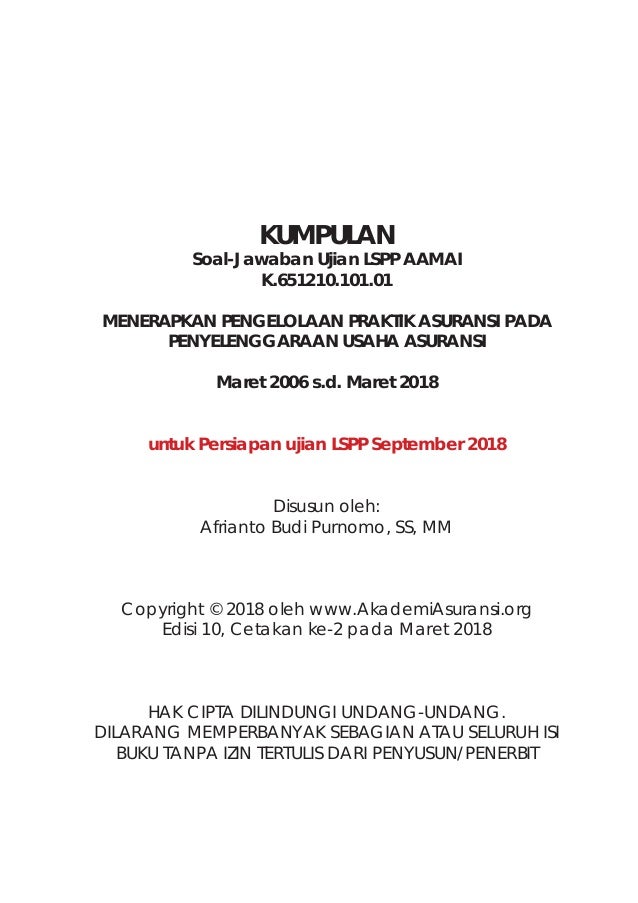Soal Dan Jawaban Asuransi Ilmusosial Id