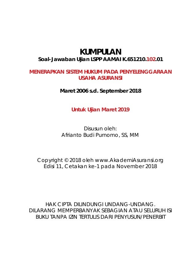 Kumpulan Soal Hukum Pdf