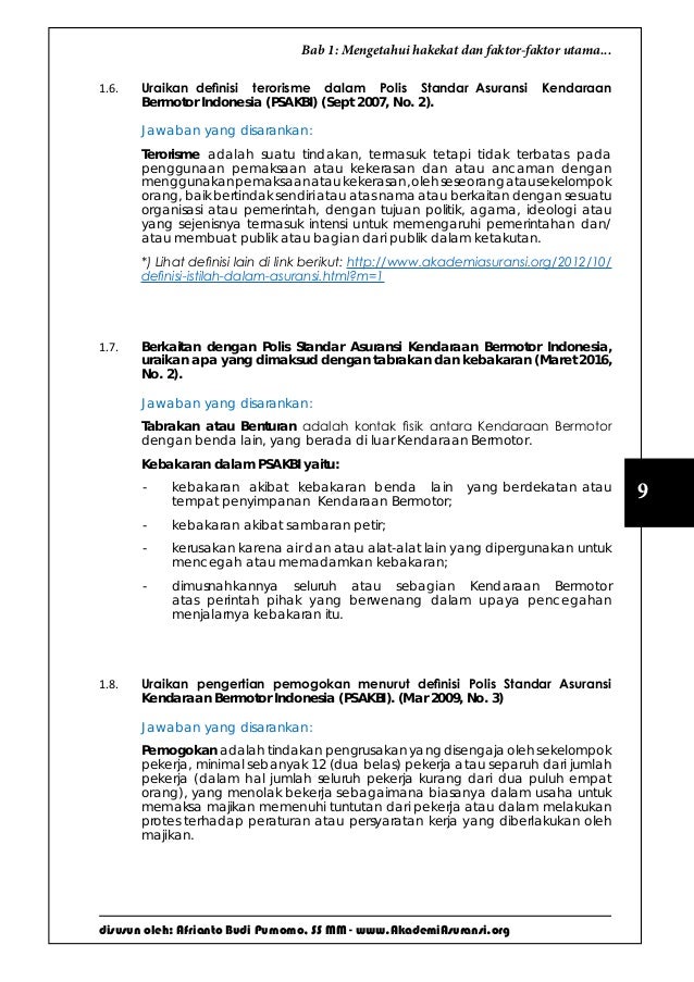 Tutorial Lspp 104 Asuransi Kendaraan Bermotor Dan Tanggunggugat M
