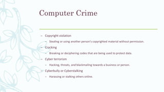 Security, Copyright and the Law