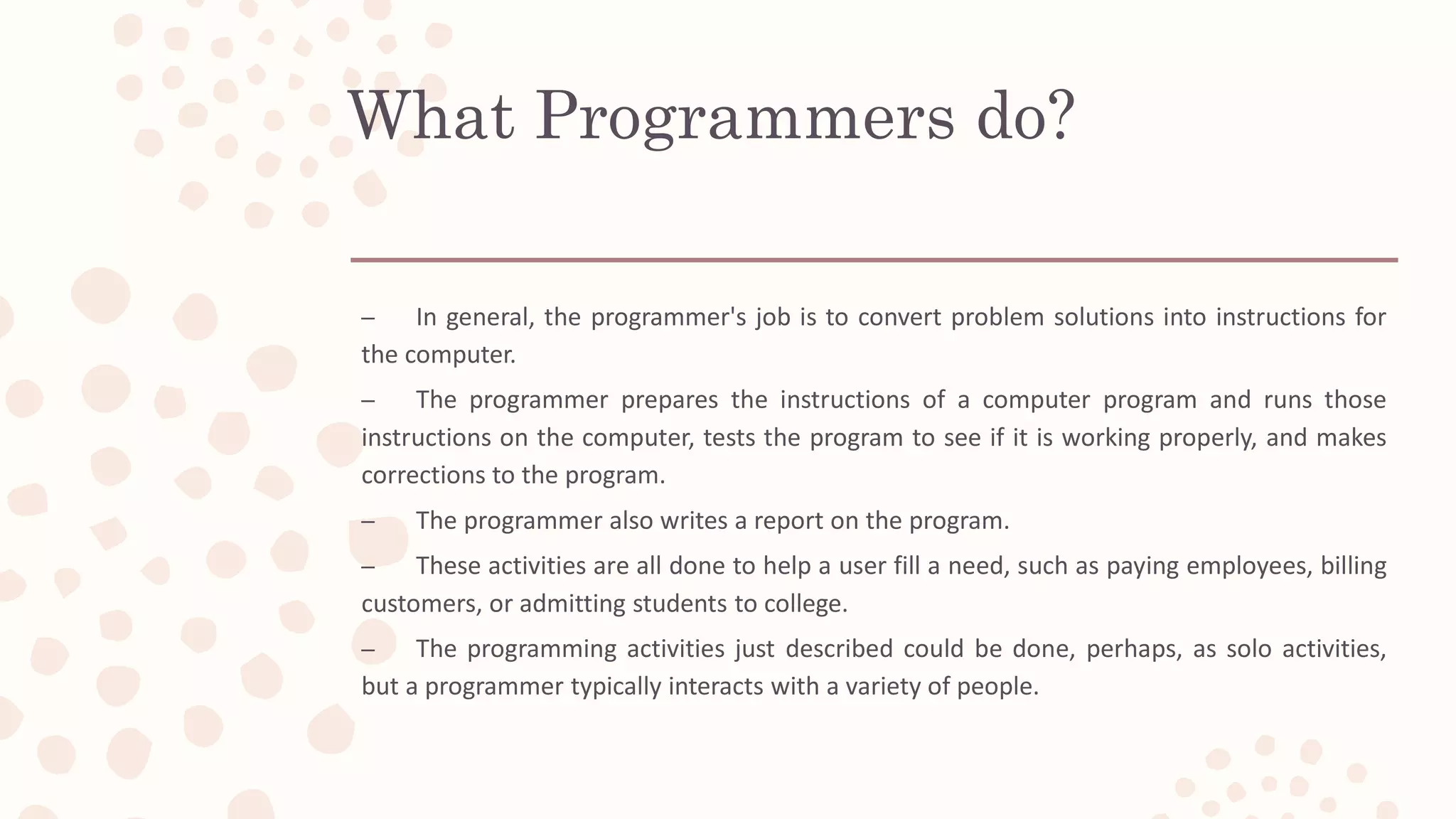 Computer Programming