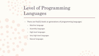 Computer Programming