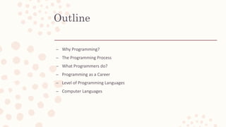 Computer Programming