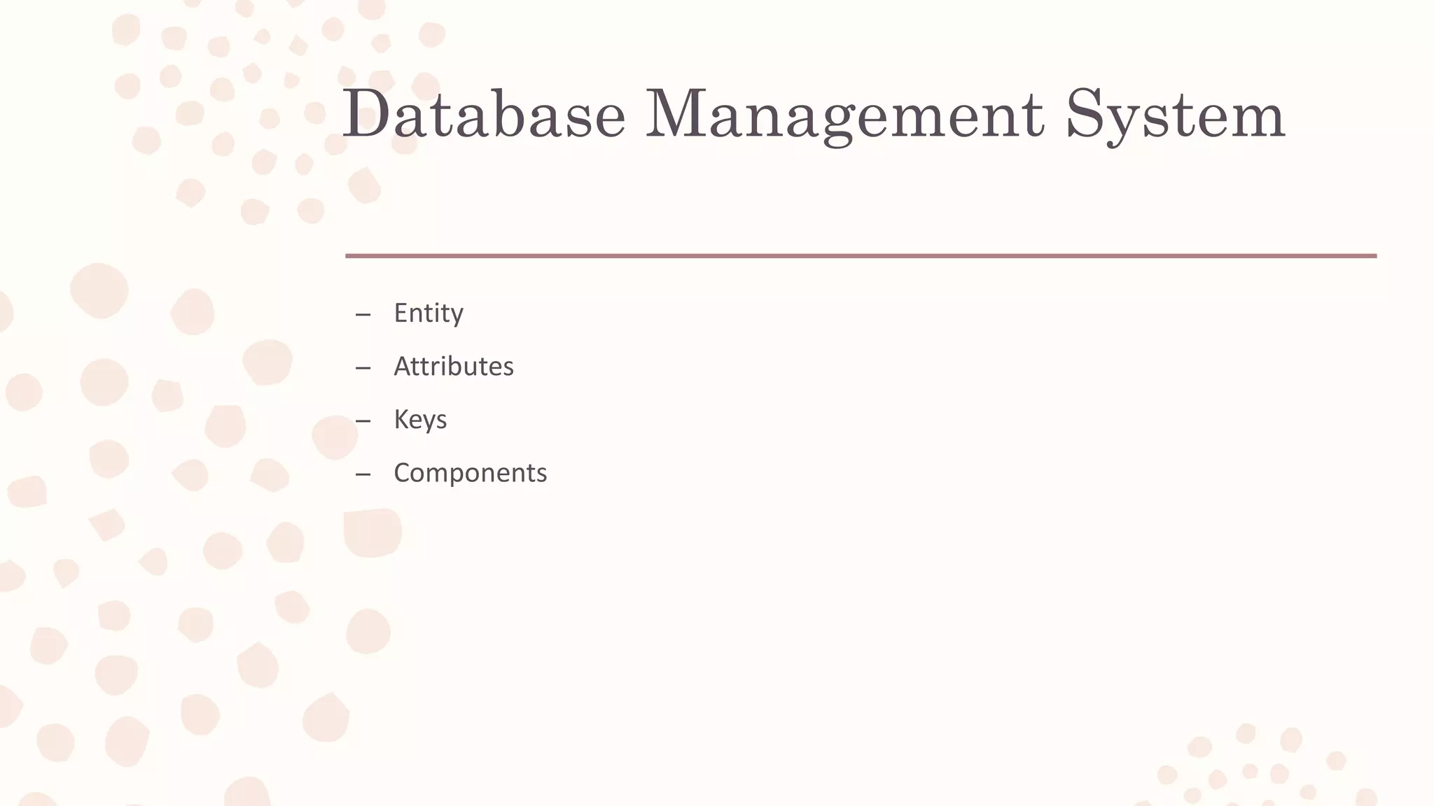 Introduction to Database