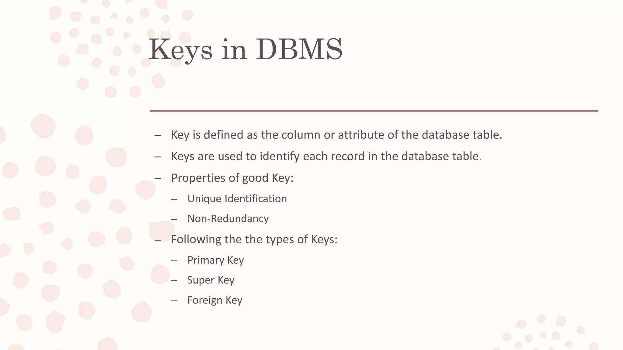 Introduction to Database