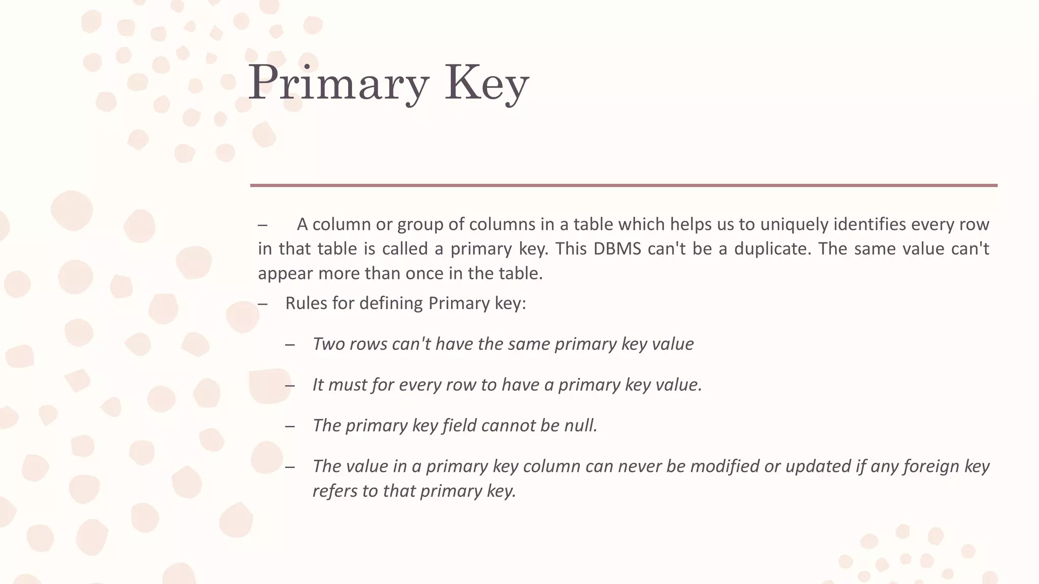 Introduction to Database