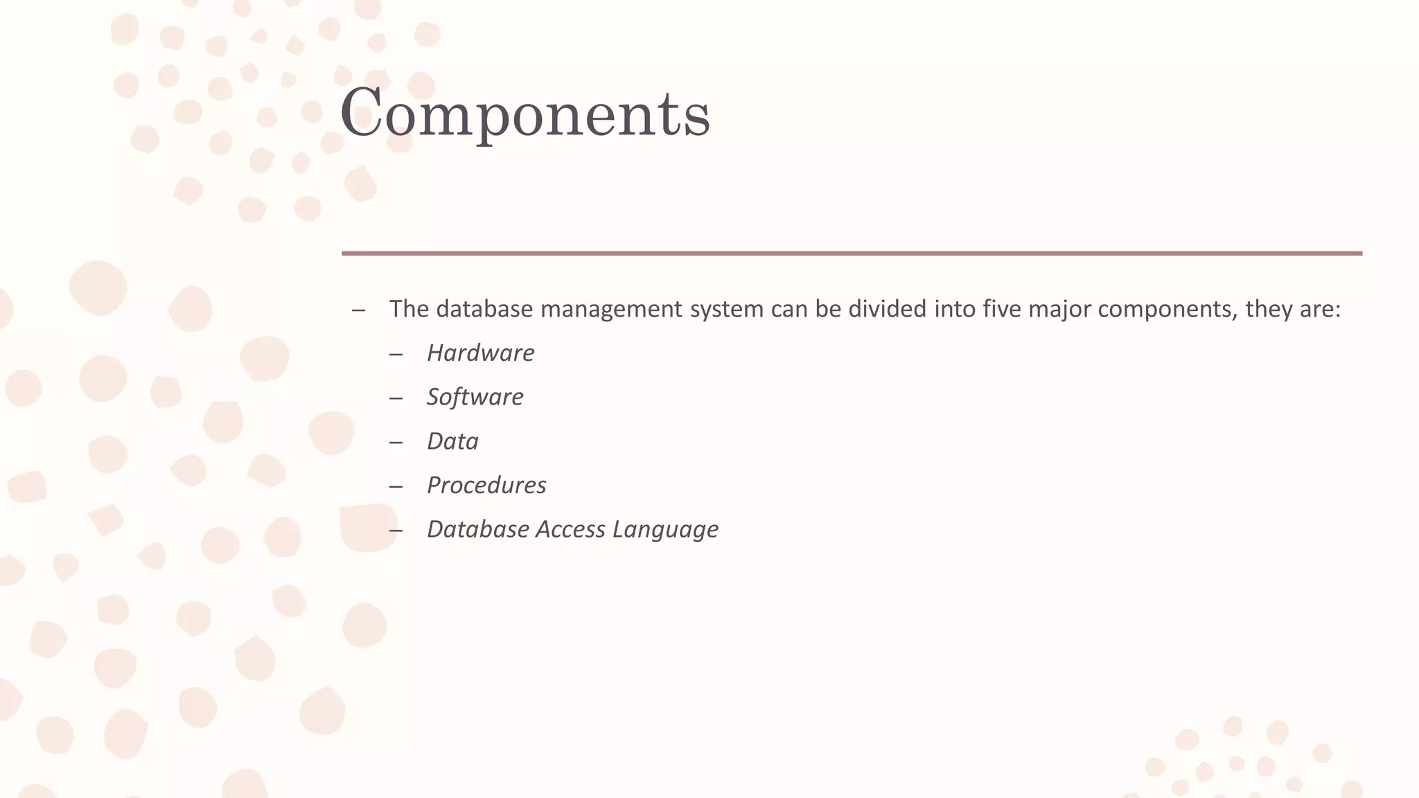 Introduction to Database