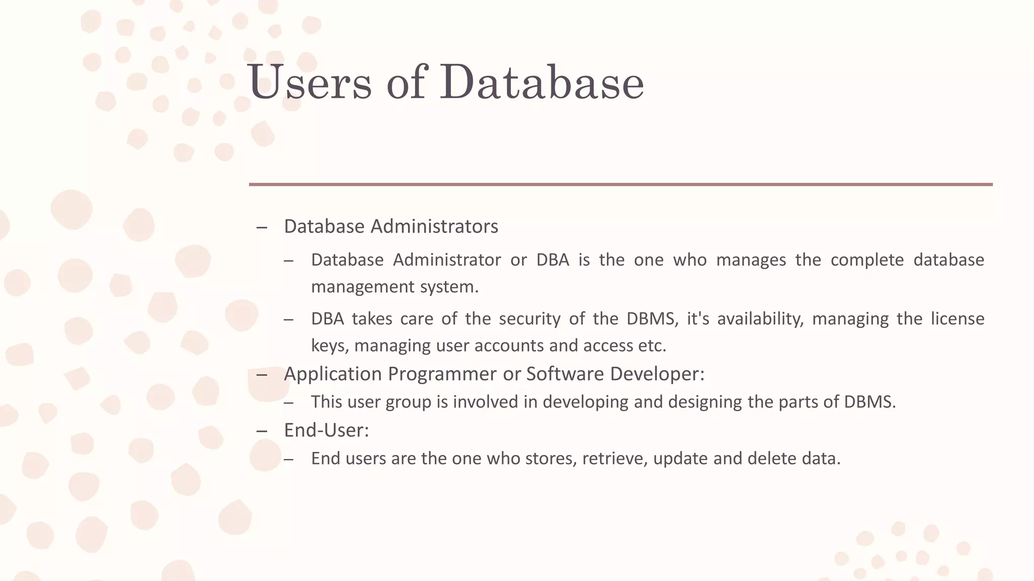 Introduction to Database