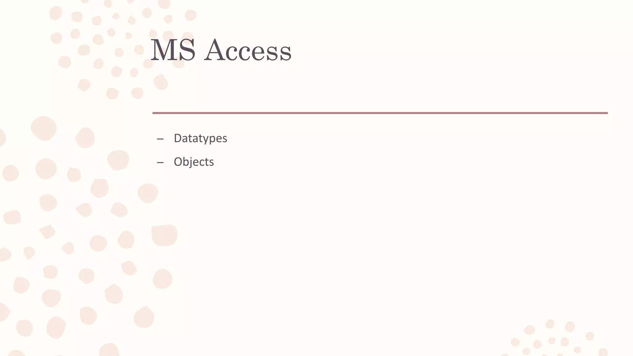 Introduction to Database