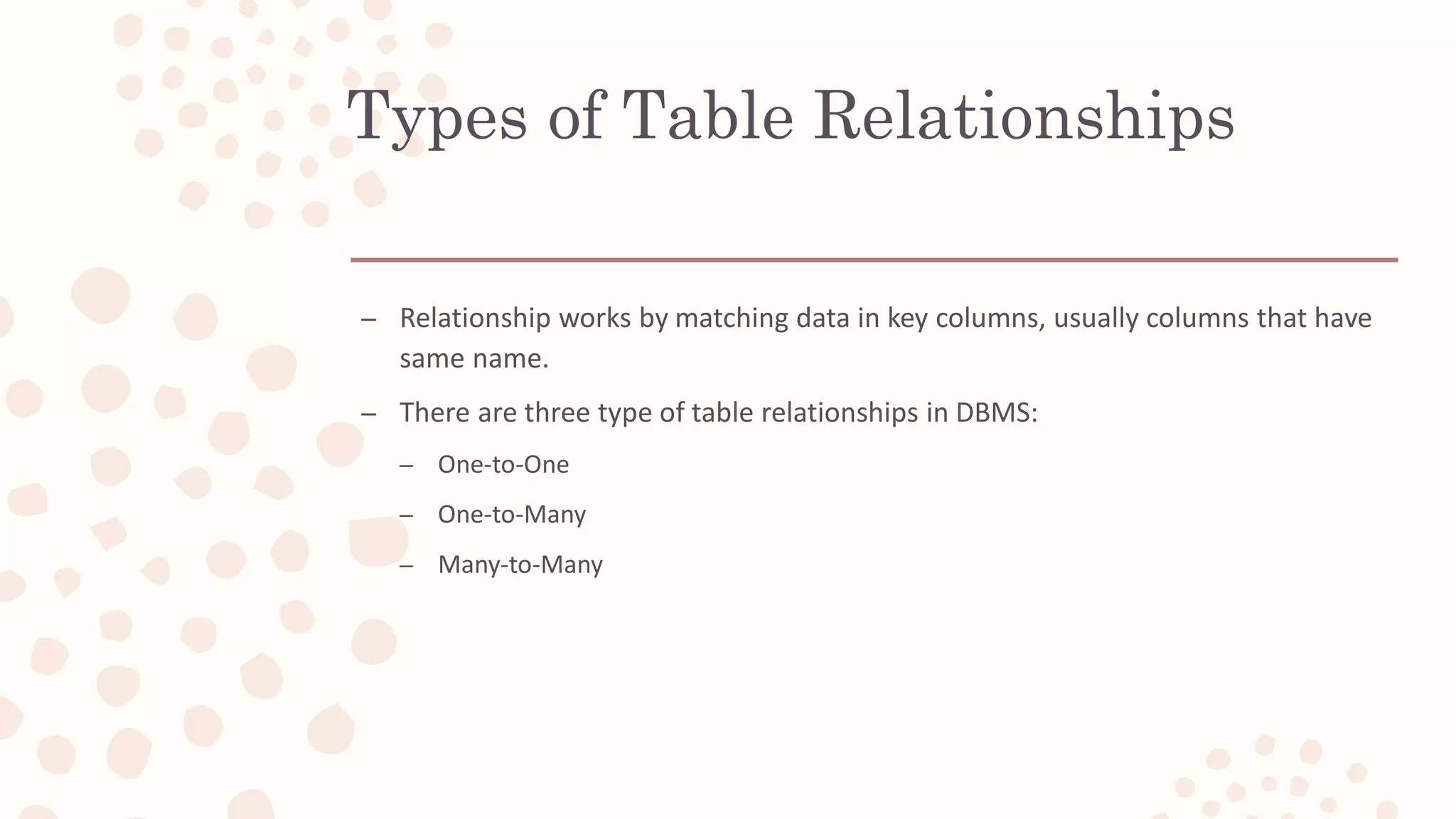 Introduction to Database