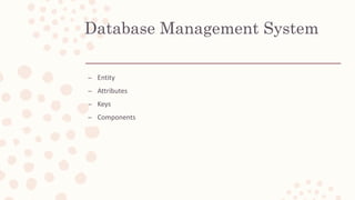 Introduction to Database