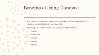 Introduction to Database