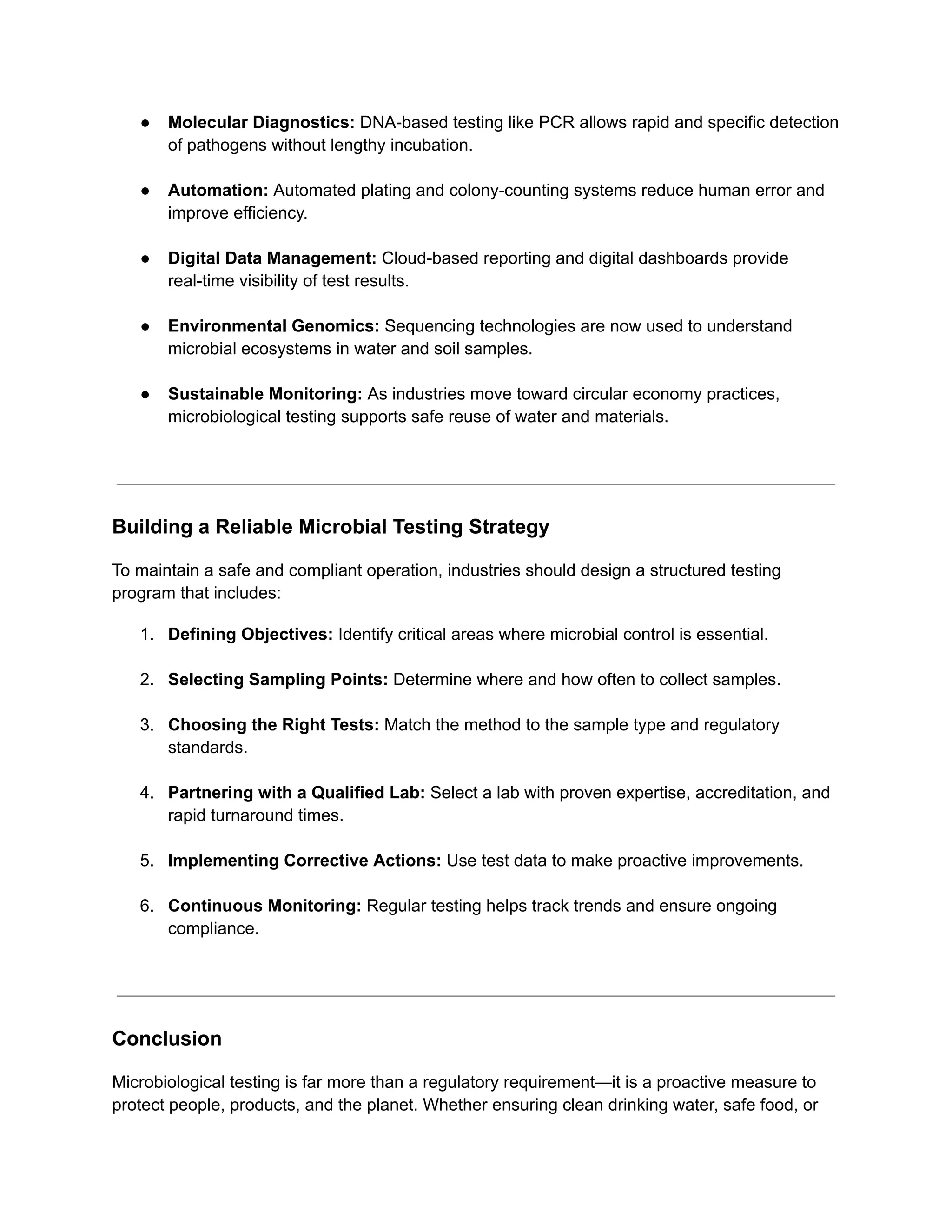 Comprehensive Guide to Microbiological Testing | PDF