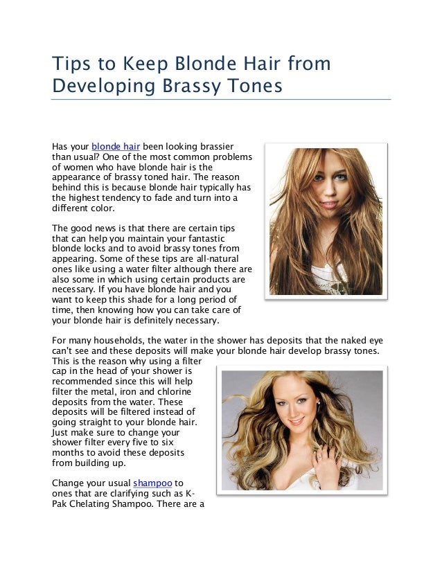 Restoring Your Blonde Hair From Its Orange Brassy Copper Color