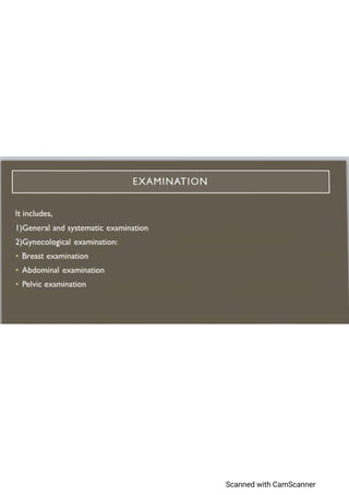 Examination Of Gynaecological Patient