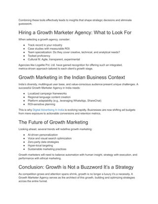 Growth Marketing Agency: Scalable Strategies for Sustainable Business ...