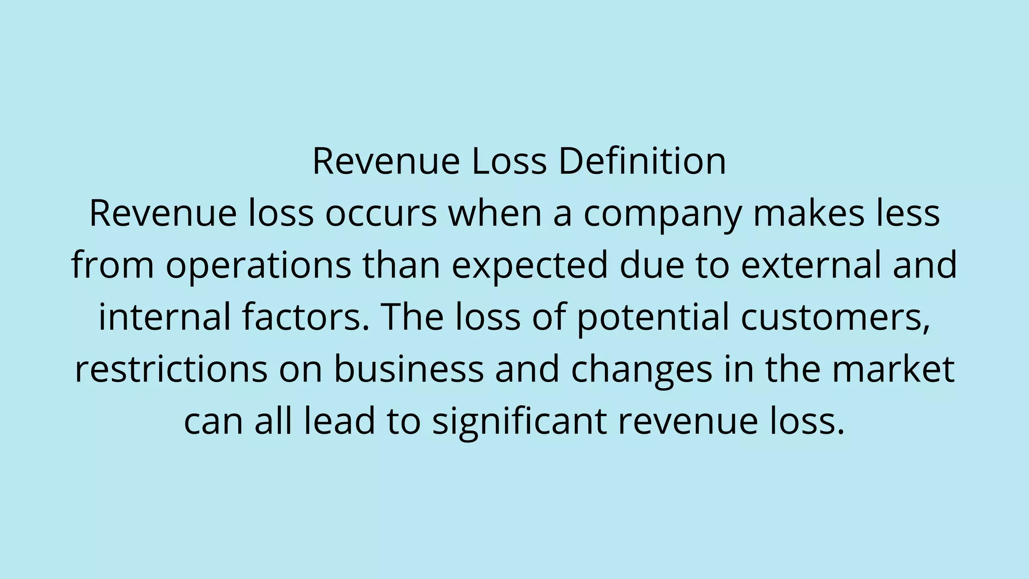 How would you distinguish between a capital loss from a revenue loss