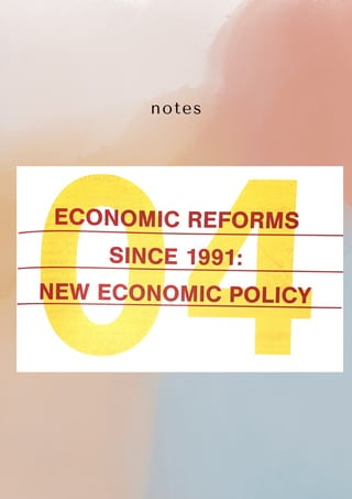 New Economic policy 1991 | PDF