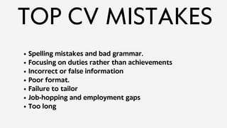 Cv writing for teachers | PDF