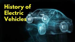 History of
Electric
Vehicles
 