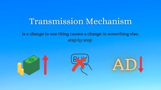 is a change in one thing causes a change in something else,
step by step
 