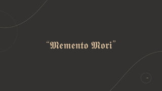 “𝕸𝖊𝖒𝖊𝖓𝖙𝖔 𝕸𝖔𝖗𝖎”