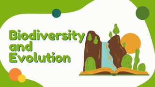Biodiversity
Biodiversity
and
and
Evolution
Evolution
 