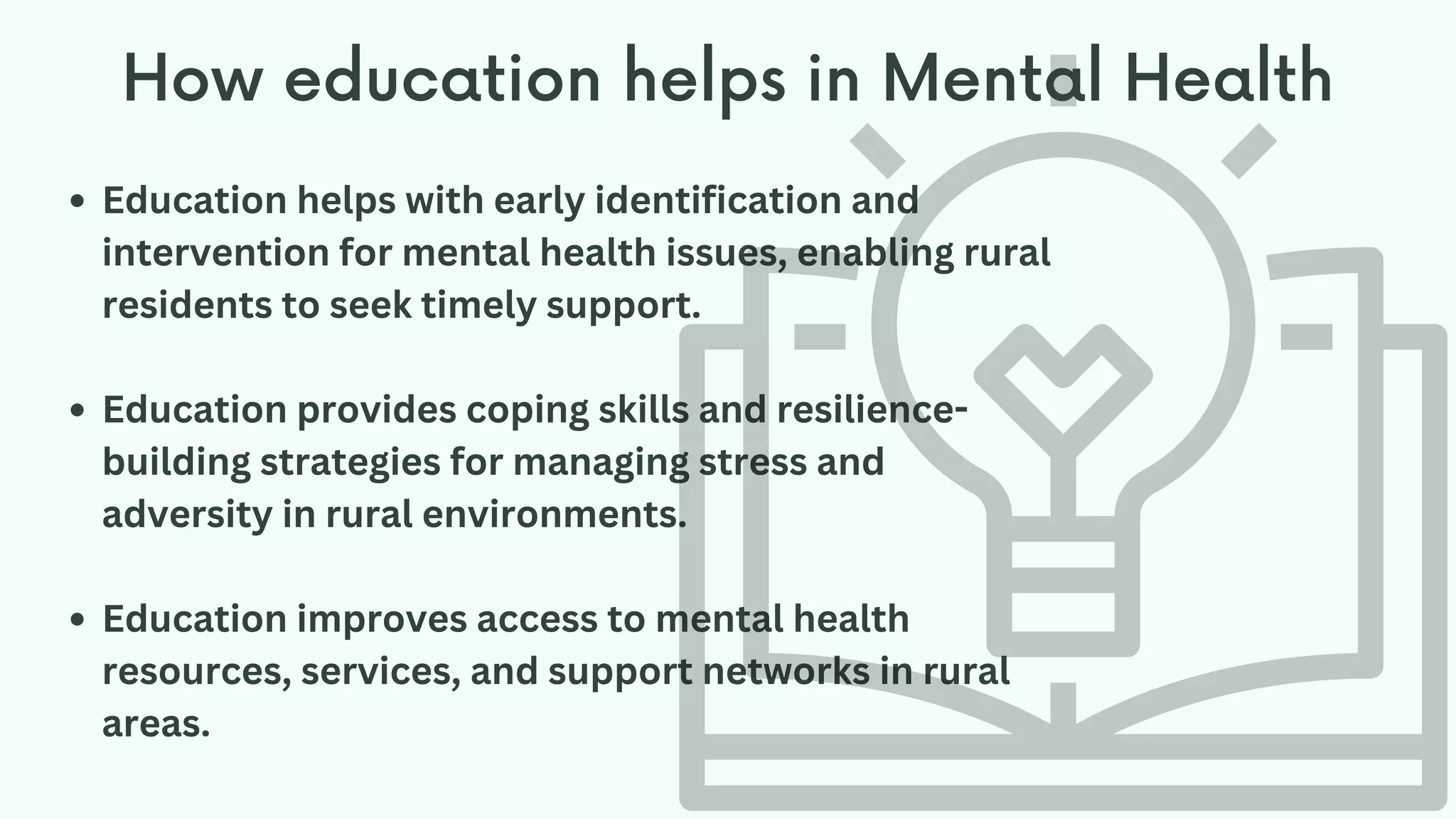 Promoting Mental Health in Rural Communities | Solh Wellness | PDF