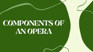 COMPONENTS OF
AN OPERA
 