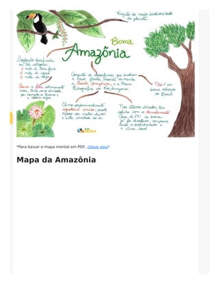 *Para baixar o mapa mental em PDF, clique aqui!
Mapa da Amazônia
 