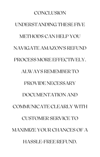 5 Amazon Refund Methods Keep Delivered Items Pdf